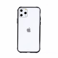 Matte Transparent Phone Case For iPhone 11Pro Max XR X XS Max 8 7 6 6SPlus Silicone Frame Anti shock Acrylic Clear Hard PC Cover