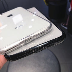 Shockproof Silicone Bumper Frame Transparent Phone Case For iPhone X XS XR XS Max 8 7 6 6S Plus Clear protection Back Cover