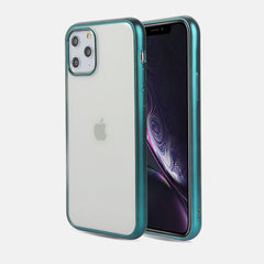 Matte Silicone Clear Phone Case For iPhone 11Pro Max XR X XS Max 7 8 Plus Electroplated Bumper Shockproof Protective Back Cover