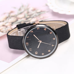 Hot Selling Cheap Women Watch Harajuku Leather Band Analog Quartz Wristwatch Simple Dial Soild Color Strap Bayan Saat@50