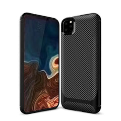 Fashion Stripe Carbon Fiber Phone Case For iPhone 11 Pro Max XR XS Max 8 7 6 6S Plus Slim Vintage Hard PC Shockproof back Cover