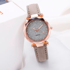 Womens Watches Starry Sky Fashion Pink Ultra-thin Leather  Ladies Romantic Analog Quartz Watch Female Belt Watch Gift Clock*X
