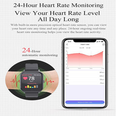 Smart Watch MKS5 Fitness Watch WaterProof Bluetooth Sport Heart Rate Tracker Call/Message Reminder Smartwatch for Android iOS