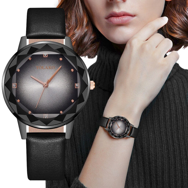 Cassic Style Women Watches Stainless Steel Clock Rhinestone Romantic Dial Simple Analog Quartz Wristwatches Relojes Para Mujer*M