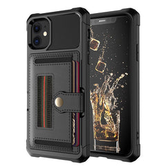 Luxury Card magnetic holder Phone Case For iPhone 11 Pro Max XR XS Max X 7 8 Plus Wallet Leather Soft TPU Protection Cover Shell