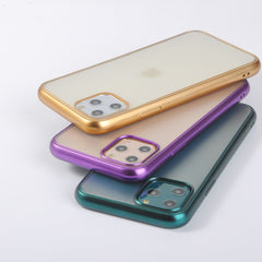 Matte Silicone Clear Phone Case For iPhone 11Pro Max XR X XS Max 7 8 Plus Electroplated Bumper Shockproof Protective Back Cover
