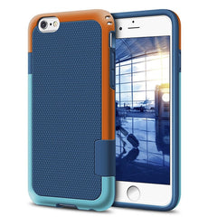 Hybrid PC & Silicone Shockproof Armor Case For iPhone X 8 7 6 6S Plus Cover Fashion Stitching Color Anti-Knonk Phone Cases Shell