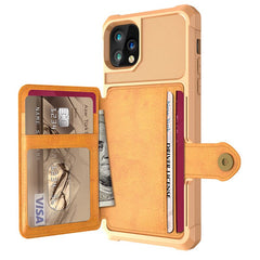 Premium Leather Wallet Case for iPhone 11/XI XS Max XR 6 7 8 Plus TPU Shockproof Phone Case Wireless Charging Car Magnetic Cover