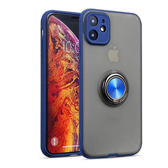 Magnetic Ring Holder Phone Cases For iPhone 11 11Pro Max X XR XS Max 11 8 7 6 6S Plus Silicone Bumper Transparent Matte Cases