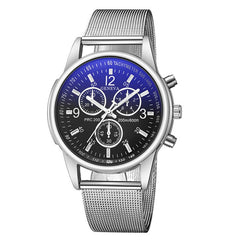 New Hours Geneva Men Watch UltraThin Stainless Steel Clock Male Blue Glass Sport Watch Men Wrist Watch relogio masculino relojes