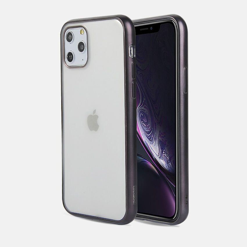 Matte Silicone Clear Phone Case For iPhone 11Pro Max XR X XS Max 7 8 Plus Electroplated Bumper Shockproof Protective Back Cover