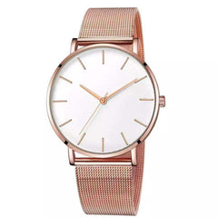 Luxury Watch Woman Mesh Ultra-thin Stainless Steel Quartz Wrist Watch Male Clock Free Shipping 2019 Belt ultra-thin Minimalist*X