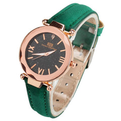 Luxury Women's Watches Starry Sky Dial Ladies Fashion Quartz Wristwatch Soild Color Strap Clock Casual Dress Reloj Mujer 2019@50