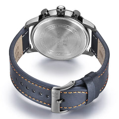 MINI FOCUS Sports Watch For Men Luxury Casual Chronograph Watches Quartz Men's Watch Genuine Leather Top Brand Luxury Military