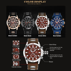 MINI FOCUS Mens Watches Quartz Luxury Brand Sports Watch Men Military Wrist Watches Male Clock Silicone Strap Relogio Masculino