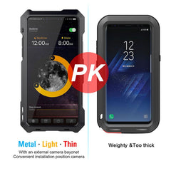 3 in 1 Fisheyes macro Lens Phone Case For iPhone XS Max XR 8 7 6 6s Plus Cover Metal Silicone Shockproof Armor Case + Glass Film