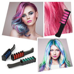 6pcs Personal Salon Easy To Use Mini Hair Dye Comb Disposable Crayons Grey Purple Red Hair Color Chalk Hair Dyeing Tool TSLM2