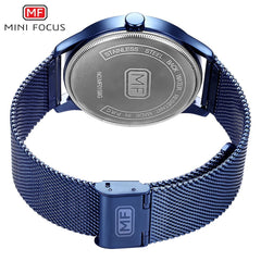 MINI FOCUS Wristwatch Mens Watches Quartz Fashion Thin Clock Men Watches 2019 Luxury Brand Stainless Steel Watch Strap Calendar