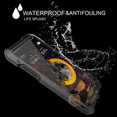 3 in 1 Fisheyes macro Lens Phone Case For iPhone XS Max XR 8 7 6 6s Plus Cover Metal Silicone Shockproof Armor Case + Glass Film