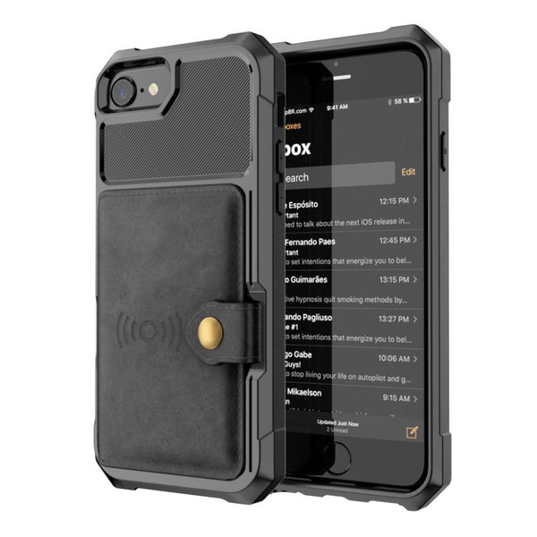 Buiness Wallet Case for iPhone 11 X XS XR XS MAX 6 6s 7 8 Plus Cases PU Leather Wallet Flip Cover Buckle for iPhone 11Pro Max