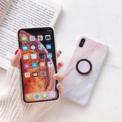 Phone Case For iPhone 6 6S 7 8 Plus X XS MAX XR Fashion Marble Teenage Style Soft IMD Graphic Phone Case Cover Shells Bag