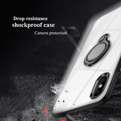 Ring Stand Case For iPhone X XS Max XR Cases Slim Soft Silicon TPU Clear Buckle Magentic Kickstand Back Cover Fundas