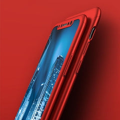 360 Full Cover Phone Case For iPhone X 8 6 6s 7 Plus PC Protective Cover For iPhone XS Max XR X 7 Case Cover With Glass