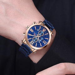 MINI FOUCS Fashion Sport Watch Chronograph Men Watch Waterproof Calendar Quartz Watch For Men Luxury Casual Military Clock Male