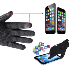 Outdoor Sports Men Women Cycling Motorcycle Ski Gloves Windstopper Touch Gloves 4 sizes S-XL much longer and thicker P30