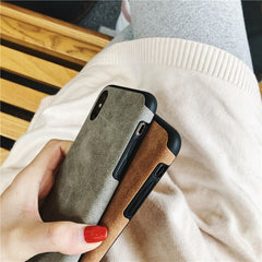 TIKITAKA Cloth Texture Soft case For iphone 7 Case For iphone 6 6s 7 8 plus X Xs max XR Thin Canvas Grid Pattern Phone Cases