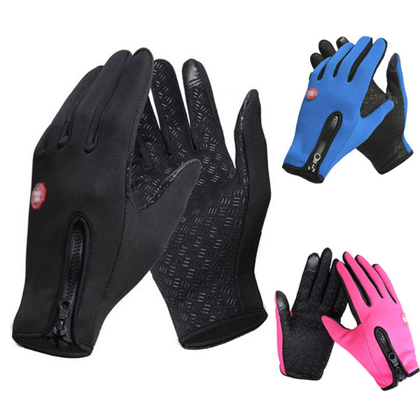 Outdoor Sports Men Women Cycling Motorcycle Ski Gloves Windstopper Touch Gloves 4 sizes S-XL much longer and thicker P30