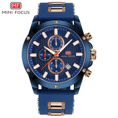 MINIFOCUS Man Watch 2019 Analog Men's Watch Fashion Sports Watches Men Quartz Clock Silicone Military Watch Relogio Masculino