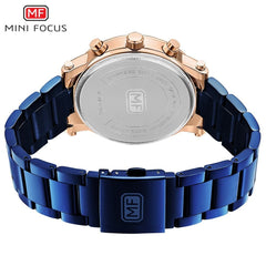 MINI FOUCS Fashion Sport Watch Chronograph Men Watch Waterproof Calendar Quartz Watch For Men Luxury Casual Military Clock Male