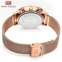 MINI FOCUS 3 Eyes Chronograph Watches Men Luxury Brand Sports Men's Watches Quartz Watch Man Fashion Stainless Steel Auto Date