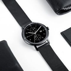 MINIFOCUS Spherical Mirror Mens Watches Top Brand Luxury Casual Black Quartz Watch Men Gold Stainless Steel Fashion Male Clock