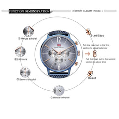 MINI FOCUS Thin Chronograph Men Watches Top Brand Luxury Fashion Sports Watch Men Stainless Steel Mesh Strap Quartz Male Clock