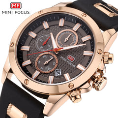 MINI FOCUS Mens Watches Quartz Luxury Brand Sports Watch Men Military Wrist Watches Male Clock Silicone Strap Relogio Masculino