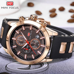 MINI FOCUS Mens Watches Quartz Luxury Brand Sports Watch Men Military Wrist Watches Male Clock Silicone Strap Relogio Masculino