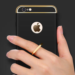 360 Degree Full Protect  Armor Phone Case For iPhone X XS XR XS Max 6 6s 7 8 plus Plating Matte Hard PC Cover With Finger Ring