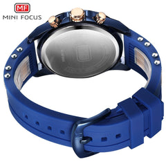 MINIFOCUS Man Watch 2019 Analog Men's Watch Fashion Sports Watches Men Quartz Clock Silicone Military Watch Relogio Masculino