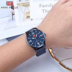 MINI FOCUS Wristwatch Mens Watches Quartz Fashion Thin Clock Men Watches 2019 Luxury Brand Stainless Steel Watch Strap Calendar