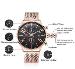 MINI FOCUS Top Brand Luxury Stainless Steel Wrist Watch Men Sports Watches Famous Male Clock Quartz Watch Mens Relogio Masculino
