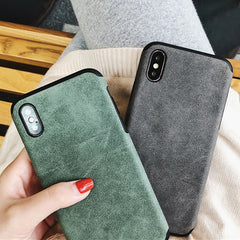 TIKITAKA Cloth Texture Soft case For iphone 7 Case For iphone 6 6s 7 8 plus X Xs max XR Thin Canvas Grid Pattern Phone Cases