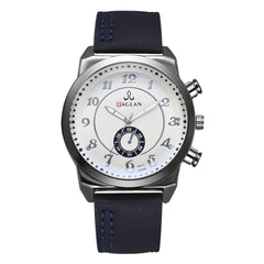 Men Watch Fashion Quartz High Quality Leather Blu Ray Glass Wristwatch Mens Reloj Hombre 2019 Men Wristwatch Clock