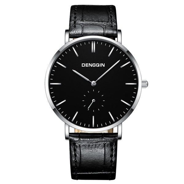 Man Wrist Watch Luxury Quartz Sport Military Stainless Steel Dial Leather Band wristwatch mens watches mens 2019 clock men