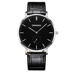Man Wrist Watch Luxury Quartz Sport Military Stainless Steel Dial Leather Band wristwatch mens watches mens 2019 clock men