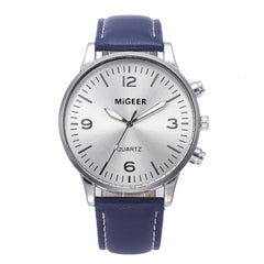 Men Watch Business Leather Strap Sports Simulated Quartz wristwatch mens watches mens 2019 relogios masculino
