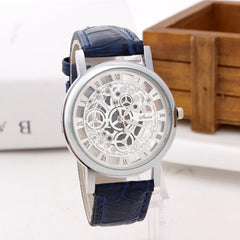 DISU Men Watch Stainless Steel Quartz Military Sport Leather Band Watch Man vintage men wristwatch clock mens watches