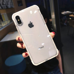 Glitter Powder Transparent Phone Case For iPhone 11Pro Max X XR XS Max 8 7 Plus 6 6S Plus Soft TPU Shockproof Shining Back Cover