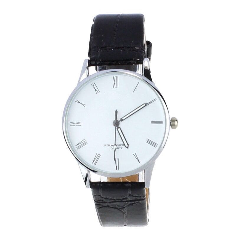 Men's Watch Classic Roman Number Quartz Electronic Leather Watch Man new arrival in men wrist watches wristwatch mens